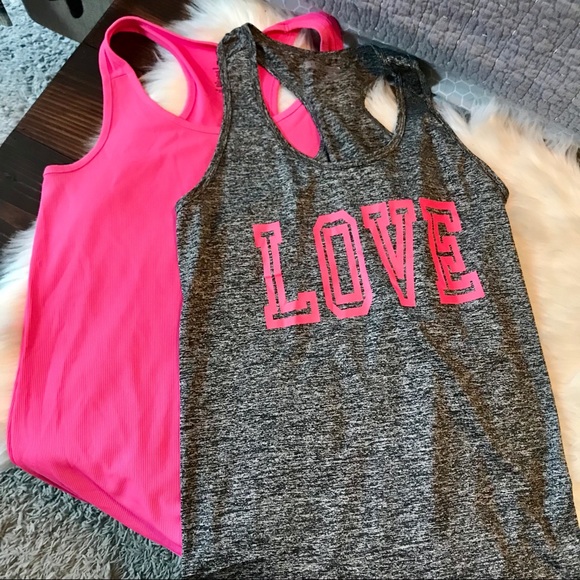 Tops - Two workout tanks L and XL